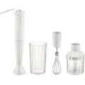 Alessi Stavblender PLISSÉ 34 cm, sæt med 4 stk, hvid, plastik, Alessi
