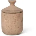 Ferm Living Duftlys URA PALE SIENNA 13 cm, brun, stentøj, fast LIVING