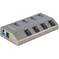StarTech.com 5g4aibs-usb-hub-eu Interface Hub Usb 3.2 Gen 1 (3.1 Gen 1) Type-b 5000 Mbit/s Grå Usb 3.2 Gen 1 (3.1 Gen 1) Type-b Usb 3.2 Gen 1 (3.1 Gen 1) Type-a