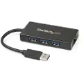 StarTech.com 3 Port Portable Usb 3.0 Hub With Gigabit Ethernet Adapter Nic