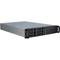 Inter-Tech Ipc 2u-2406 2u 19" Rack Sølv, Sort