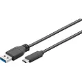 Microconnect Usb Type C - Usb 3.0 Type A 2m - Black 2m. Usb C Usb A Sort