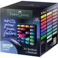 Faber-Castell 254602 Metallic & Neon Precision Chisel Tip Pastel Tuspen 24 Enheder
