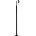 QAZQA Moderne lanterne sort med klart glas 200 cm IP44 - Sfera