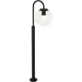 QAZQA Moderne lanterne sort med klart glas 100 cm IP44 - Sfera