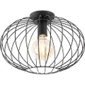 QAZQA Smart loftslampe sort inkl. Wifi G95 - Margarita