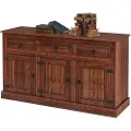 Loft 24 - Skænk 3 døre 3 skuffer Mexico - Brun - Skænke & sideboards - - Homeroom