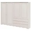 Loft 24 - Highboard Minik 4 låger/3 skuffer - Hvid - Skabe - - Homeroom