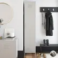 Dorel Home - Skab med en låge Cache - Grå - Skabe - - Homeroom