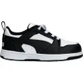 Puma Rebound V6 Lo Kids'Sneakers, Shoes, White/Black, 28
