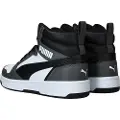 Puma Rebound Sneakers, Shoes, White/Black/Shadow Gray, 40