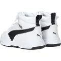 Puma Rebound V6 Mid Sneakers Kids, Shoes, White/Black, 35
