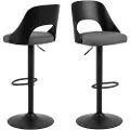 AC Design - Lucy barstol 2-pak - Grå - Barstole & -taburetter - - Homeroom