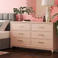 CosmoLiving by Cosmopolitan - Kommode med seks skuffer Westerleigh - Rosa - Kommoder - - Homeroom