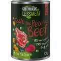 Greenwoods Økonomipakke: 12 x 400 g Greenwoods Less Meat - Peas Ærter Okse