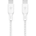 Belkin Usb-c To Usb-c Cable Braided 3m. Usb C Usb C Hvid