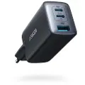 Anker 735 Charger GaNPrime 65W 1x USB-A 2x USB-C Power Adapter - Black