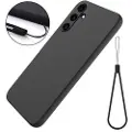 Mtp Products Samsung Galaxy M55/F55/C55 Liquid Silikone Cover med Strop - Sort