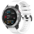 FIXED Silikone rem til Garmin QuickFit 20 mm Hvid