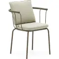 Kave Home - Stol med armlæn Salguer, 4-pak - Brun - Spisestole - - Homeroom