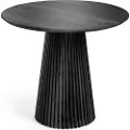 Kave Home - Spisebord Jeanette, Diameter 90 cm - Sort - Spiseborde - - Homeroom