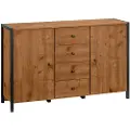 Loft 24 - Skænk Chris 2 låger/4 skuffer - Brun - Skænke & sideboards - - Homeroom