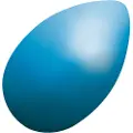 Pet-Earth RunninGegg - Blå, l 30 x Ø 18 cm