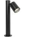 QAZQA Udendørs lampe sort 45 cm AR70 justerbar IP44 - Solo