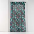 Douceur d'intérieur Tynde gardiner Douceur d intérieur PANNEAU A OEILLETS 140 x 240 CM VOILE SABLE IMPRIME CARACAS BLEU dame 140x240 cm