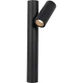 QAZQA Stående udendørslampe sort 50 cm justerbar - Duo