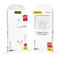 Dudao X3C In-Ear Headset med USB-C - Hvid
