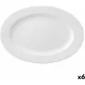 Ariane Prime Oval Flad Tallerken I Keramik 32x25 Cm 6 Enheder