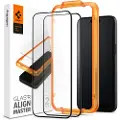 Spigen Glass tR AlignMaster 2 Pack - FC Black - iPhone 15