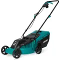 Vonroc Plæneklipper 1300W - 32 cm | 3 højdeindstillinger | Til små og mellemstore haver | Inkl. 30L opsamler