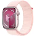Apple Watch Series 9 GPS 45mm - Pink Aluminium Case with Light Pink Sport Loop
