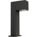 QAZQA Industriel udendørs gulvlampe mørkegrå 30 cm IP44 - Baleno