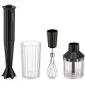 Alessi Stavblender PLISSÉ 34 cm, sæt med 4 stk, sort, plastik, Alessi