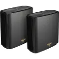 Asus ZenWiFi AX XT9 Black (2-Pack) - Mesh router Wi-Fi 6