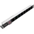Equip 333293 19´´ 8 Stikkontakter Med Afbryder Strømskinne Til Rack