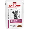 Royal Canin Veterinary Renal med oksekød vådfoder til katte (i sauce)