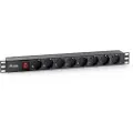 Equip 8-vejs Strømskinne Til Rack 1.8 M 3500w