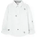 Boboli Poplin Printed Skjorte Med Lange ærmer