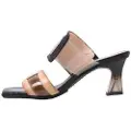 Hispanitas Hispanitastil kvinder. CHV232634 Greta Vinyl læder sandaler sort -Hælhøjde 6cm (36), 5-8 cm, Ingen, Casual