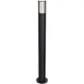 QAZQA Smart pullert til udendørs brug sort 80 cm IP44 RGBW inkl. GU10 50mm - Boris