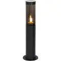 QAZQA Moderne udendørs stolpelampe sort 45 cm IP44 - Rox