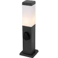 QAZQA Udendørslampe mørkegrå 45 cm med fatning IP44 - Malios