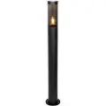 QAZQA Moderne sort udendørs stolpelampe 80 cm IP44 - Rox