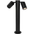 QAZQA Stående udendørslampe sort 45 cm IP44 justerbar 2-lys - Duo