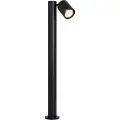 QAZQA Stående udendørslampe sort 80 cm AR70 justerbar IP44 - Solo