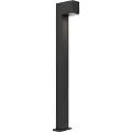 QAZQA Industriel udendørs stående lampe mørkegrå 80 cm IP44 - Baleno
